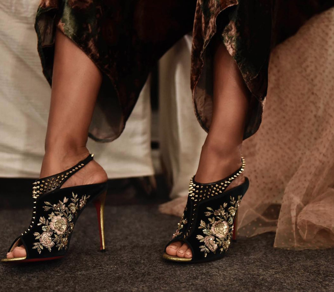 Sabyasachi Collection - Slingback embellished mules