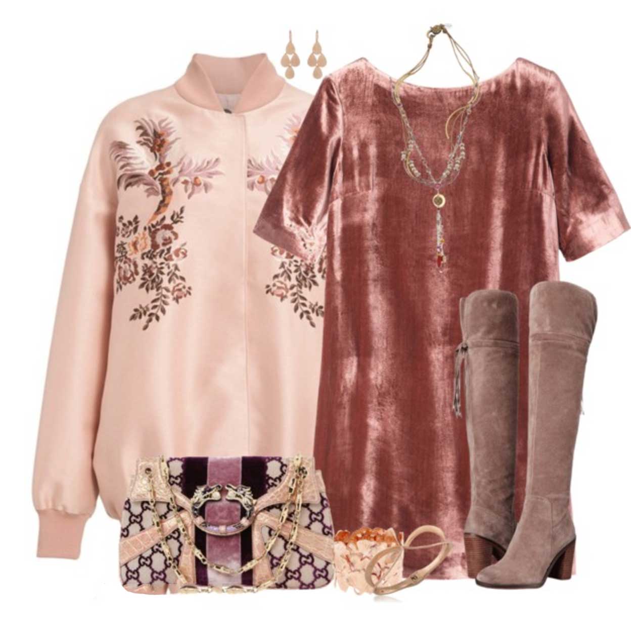 Winter Dressing Style: Brown lace up over the knee boots